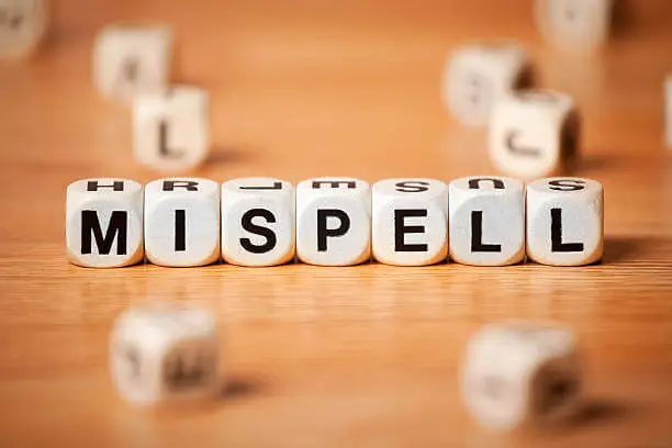 Misspelling