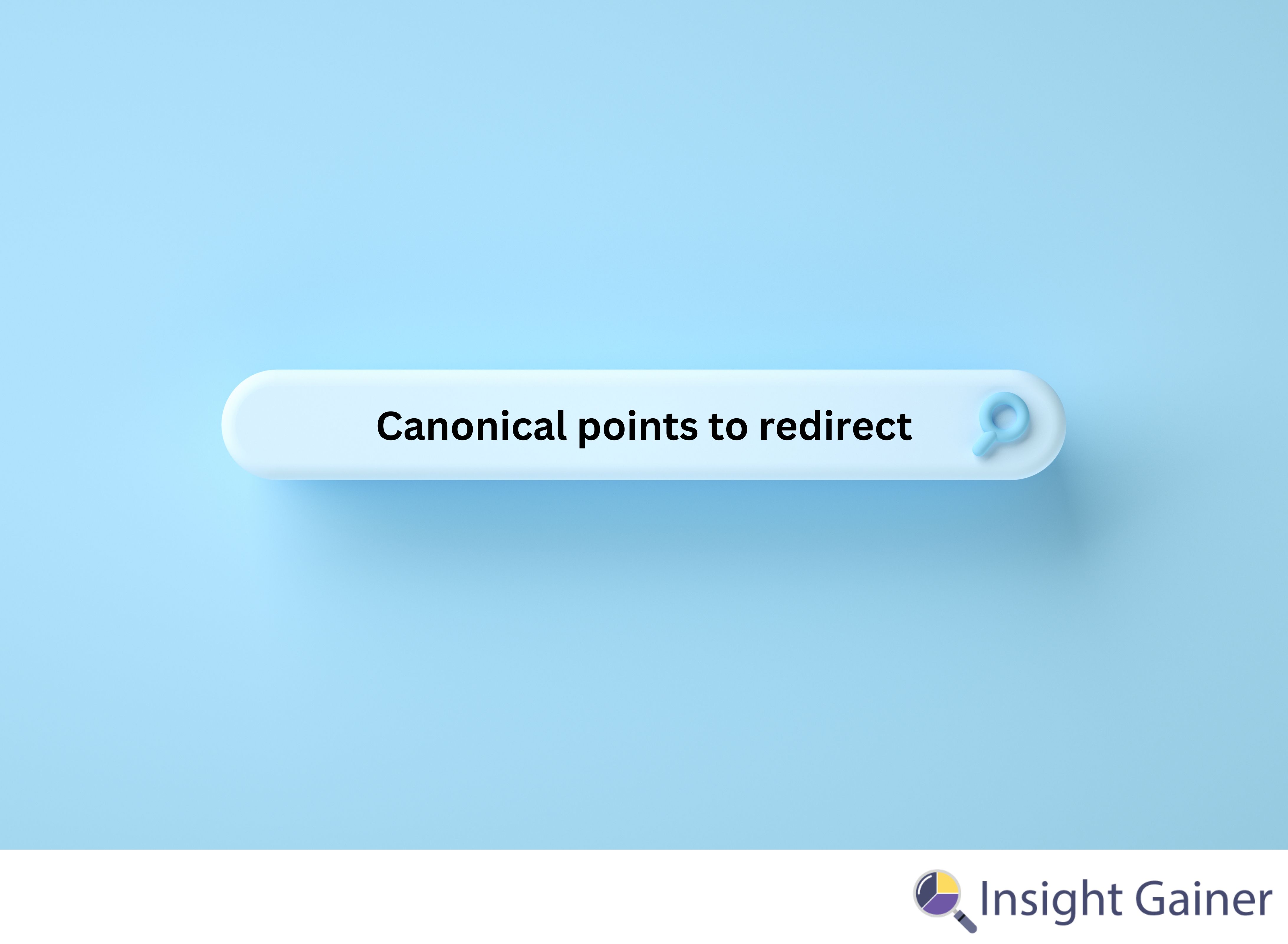 What does Canonical points to redirect mean