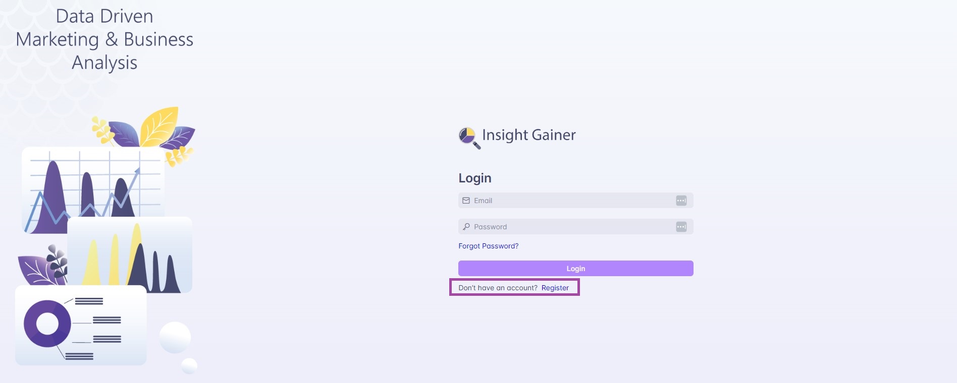 Traffic Analysis Tool, Register, Insight Gainer